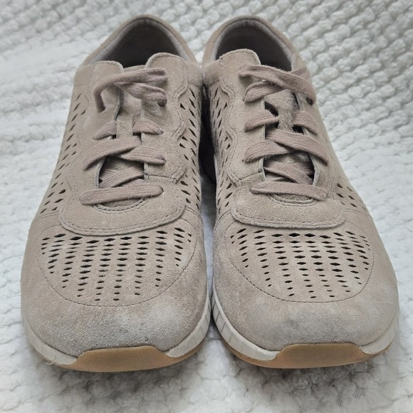Dansko Charlie Lace Up Sneakers EUR 41 US Womens Size 10 Beige Perforated  Suede - Picture 7 of 10